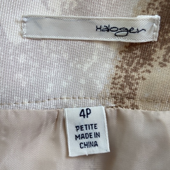 Halogen Floral Print MIDI Skirt Size 4P NWOT - Picture 9 of 13